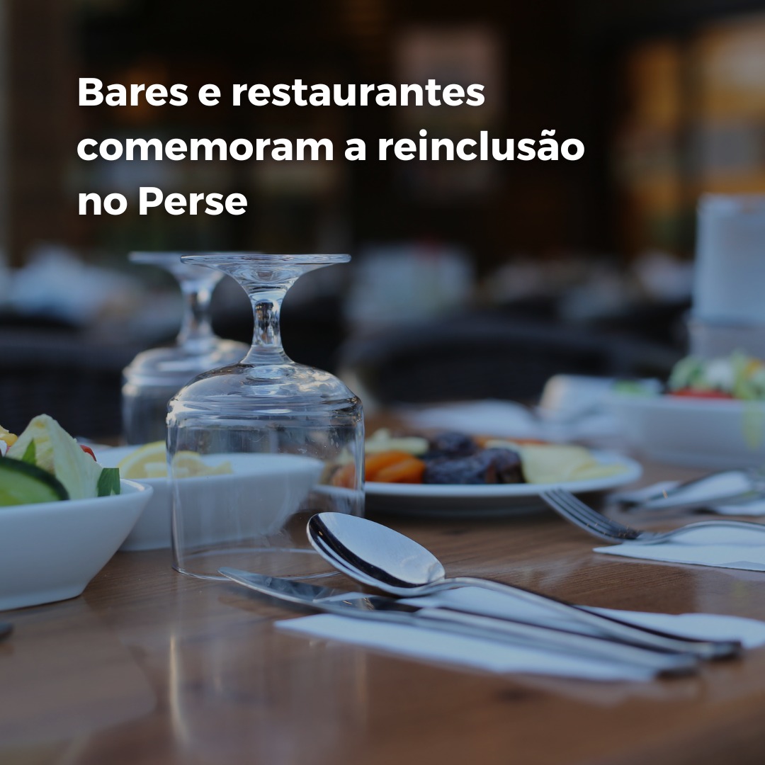 Bares e restaurantes são reincluídos no Perse.