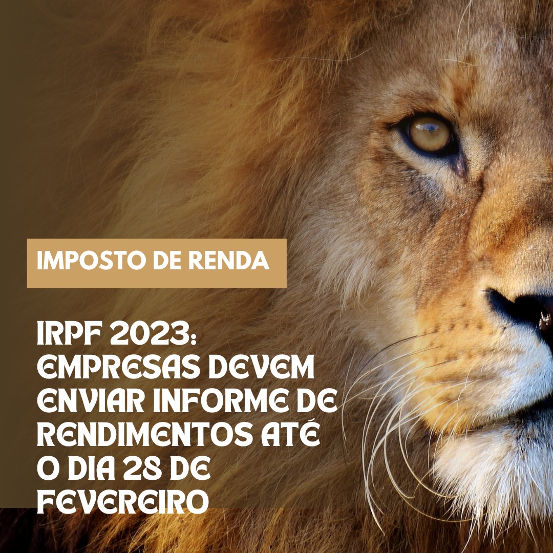 IRPF 2023: Empresas devem enviar informe de rendimentos até o dia 28 de fevereiro.