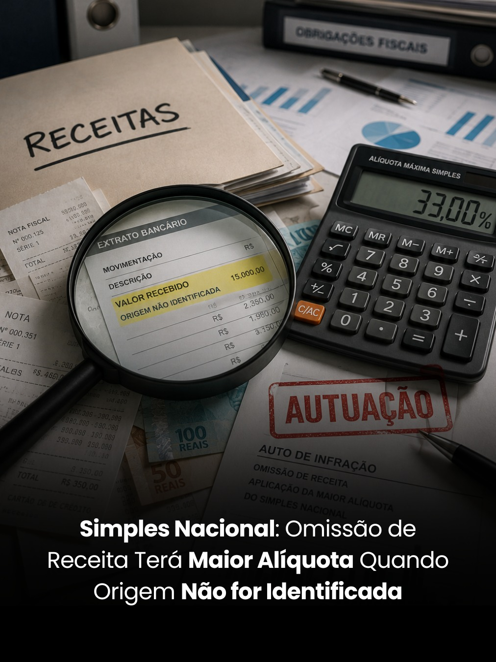 Simples Nacional: Omissão de Receita Terá Maior Alíquota Quando Origem Não for Identificada